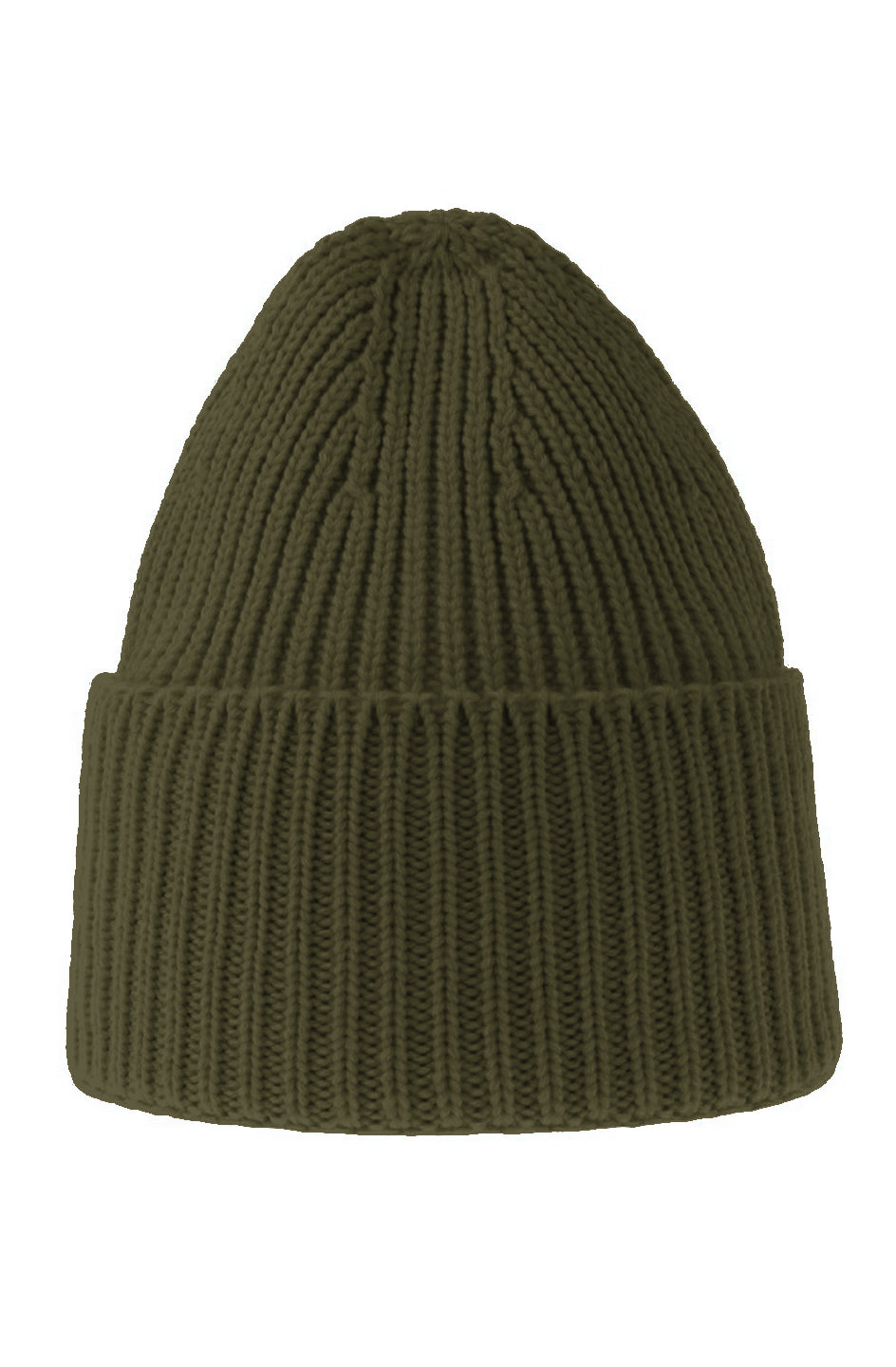 Sustainable Chunky Beanie-Navy/Blk/Olive