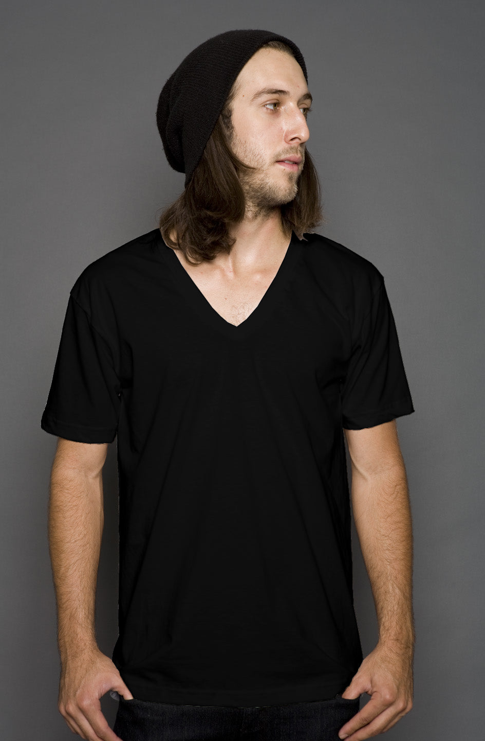 V Neck Pocket Tee