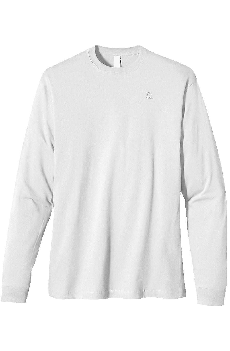 Mt. Ida Organic Cotton LS Tee-Graphics, White