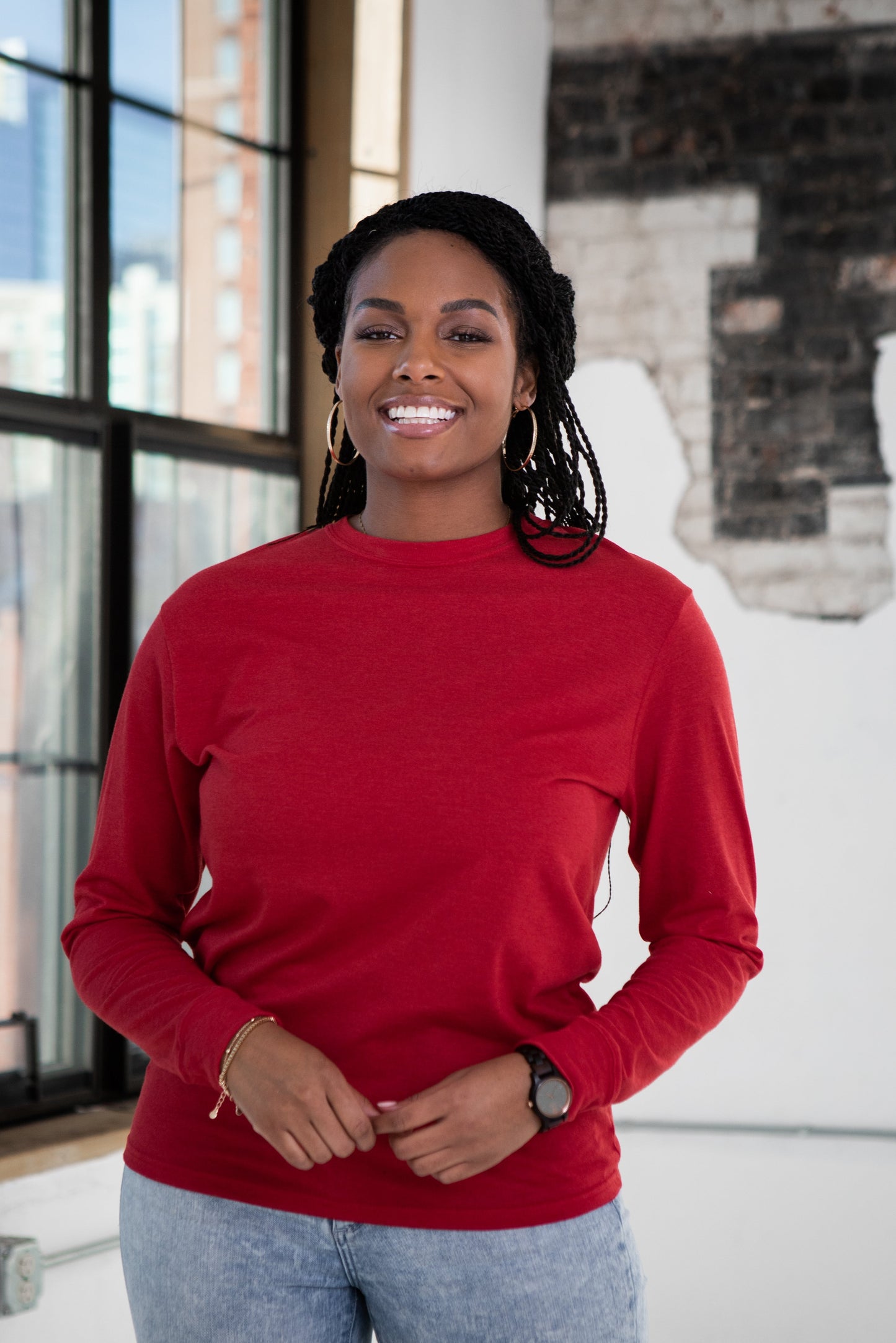 GOEX Unisex Eco-Triblend Long Sleeve Tee