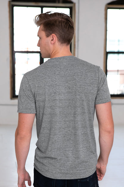 Unisex Eco-Triblend Short Sleeve V-Neck Tee