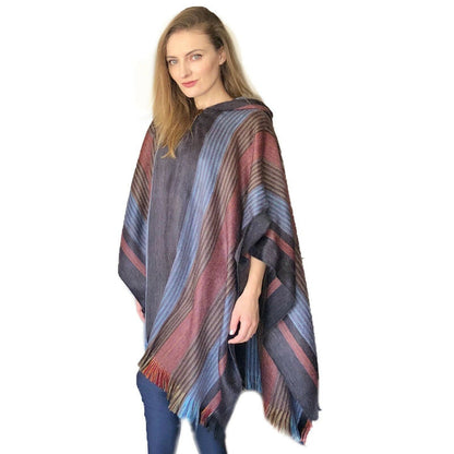 Six Band Alpaca Poncho