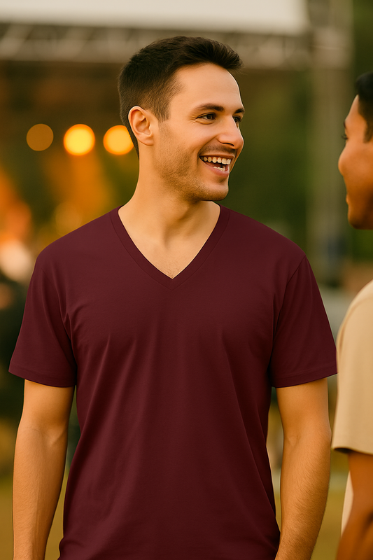 V Neck Pocket Tee